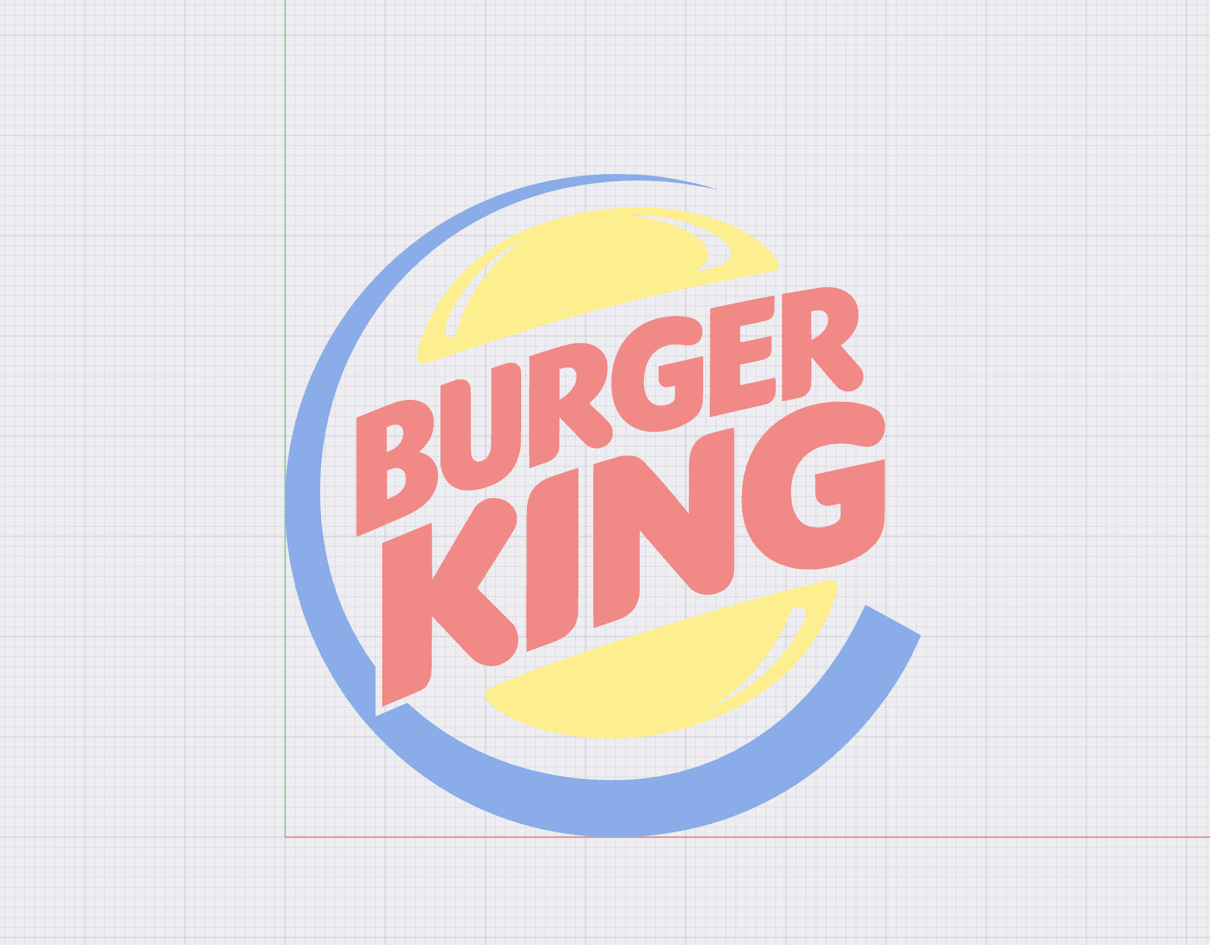 Burger King Logo by ToxicMaxi | Download free STL model | Printables.com