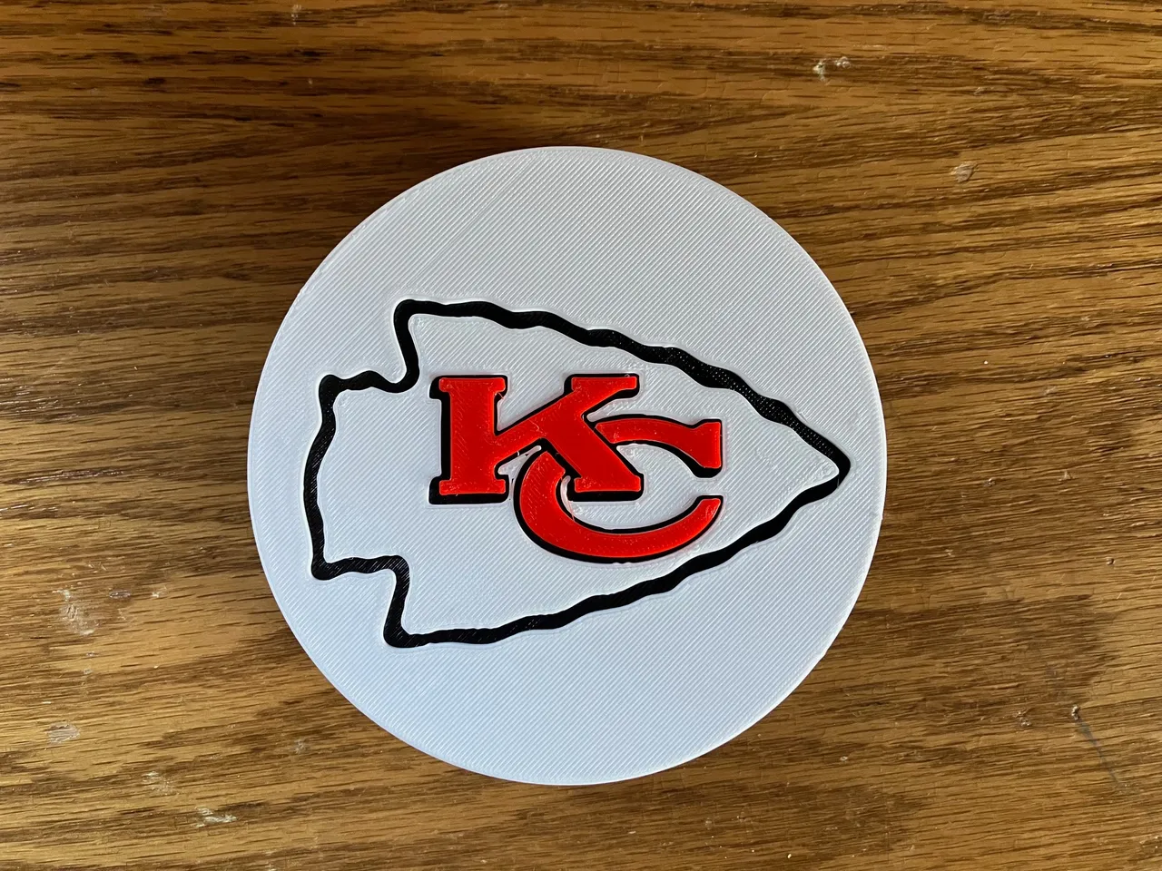 Kansas City Chiefs Coaster by alexanderjunk | Download free STL model | Printables.com for Kansas City Chiefs Free Printables