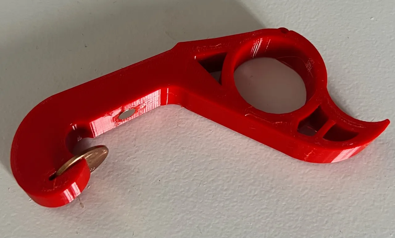 Smart One Handed Bottle Opener. STL File for 3D Printing Digital Download.  