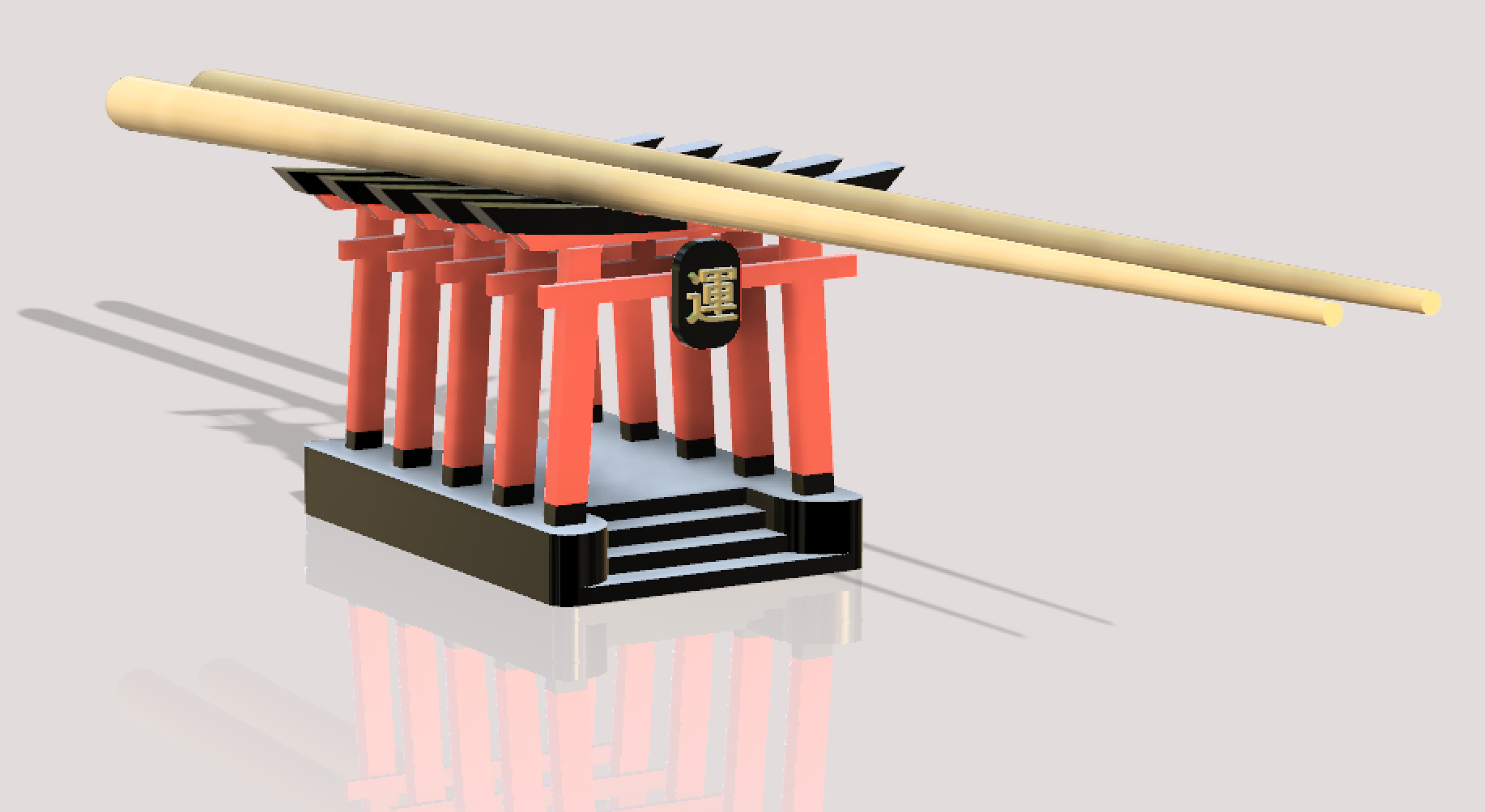 Torii Temple Chopstick Holder