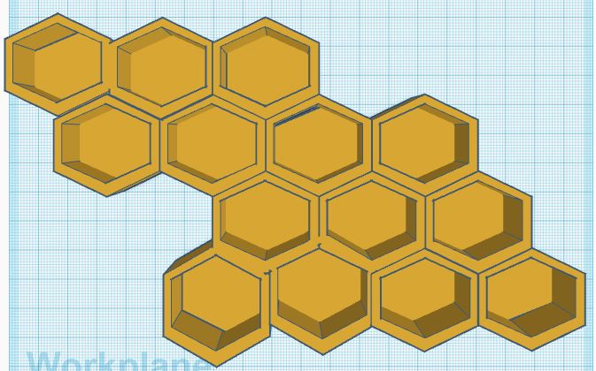 Honeycomb wall organiser by CraftyAthlete22 | Download free STL model ...