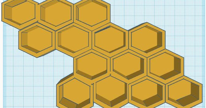 Honeycomb wall organiser by CraftyAthlete22 | Download free STL model ...