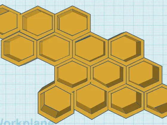 Honeycomb wall organiser