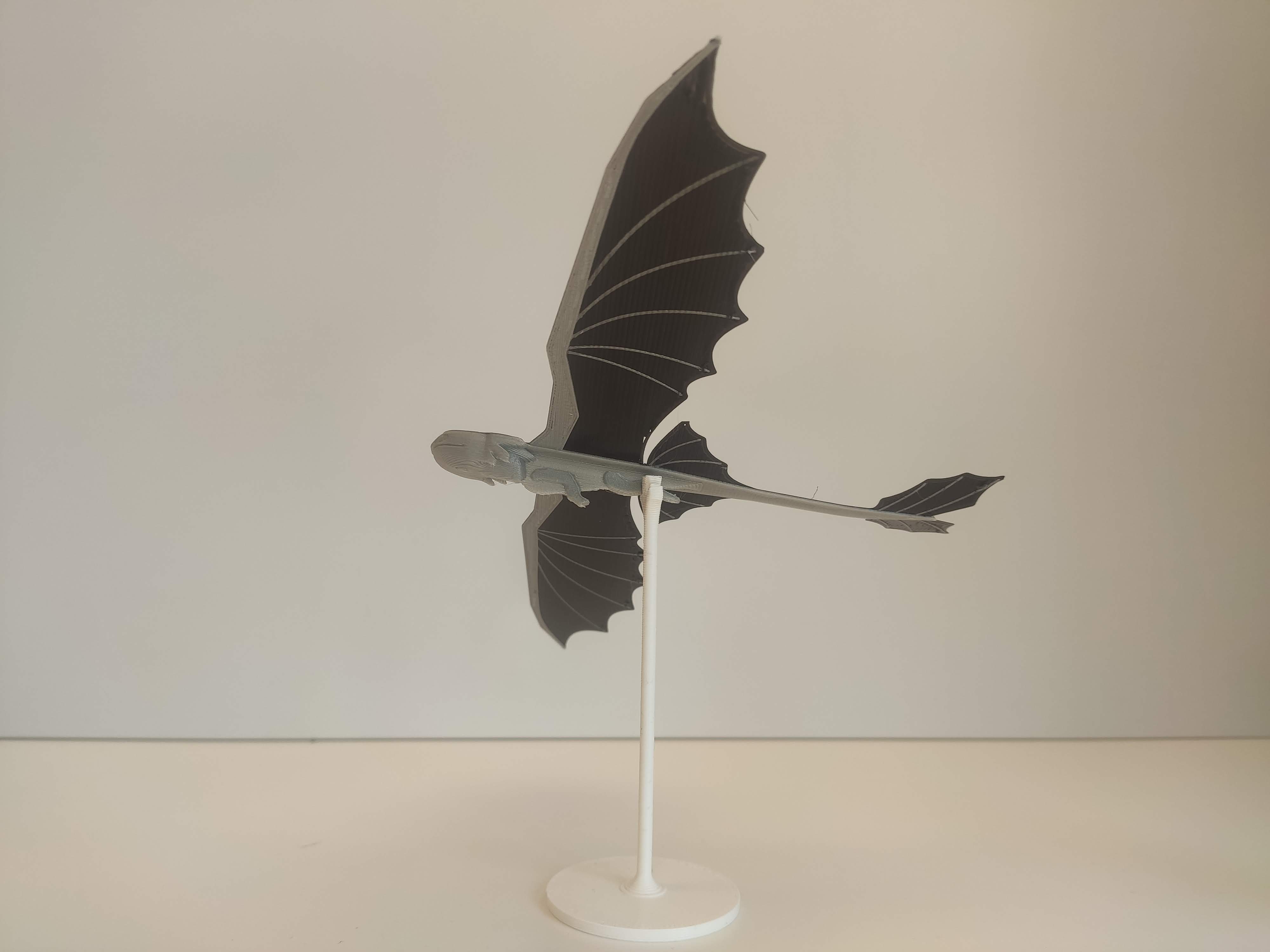 3D Printed Feather Flying Dragon Model Tabletop Decoration Gift