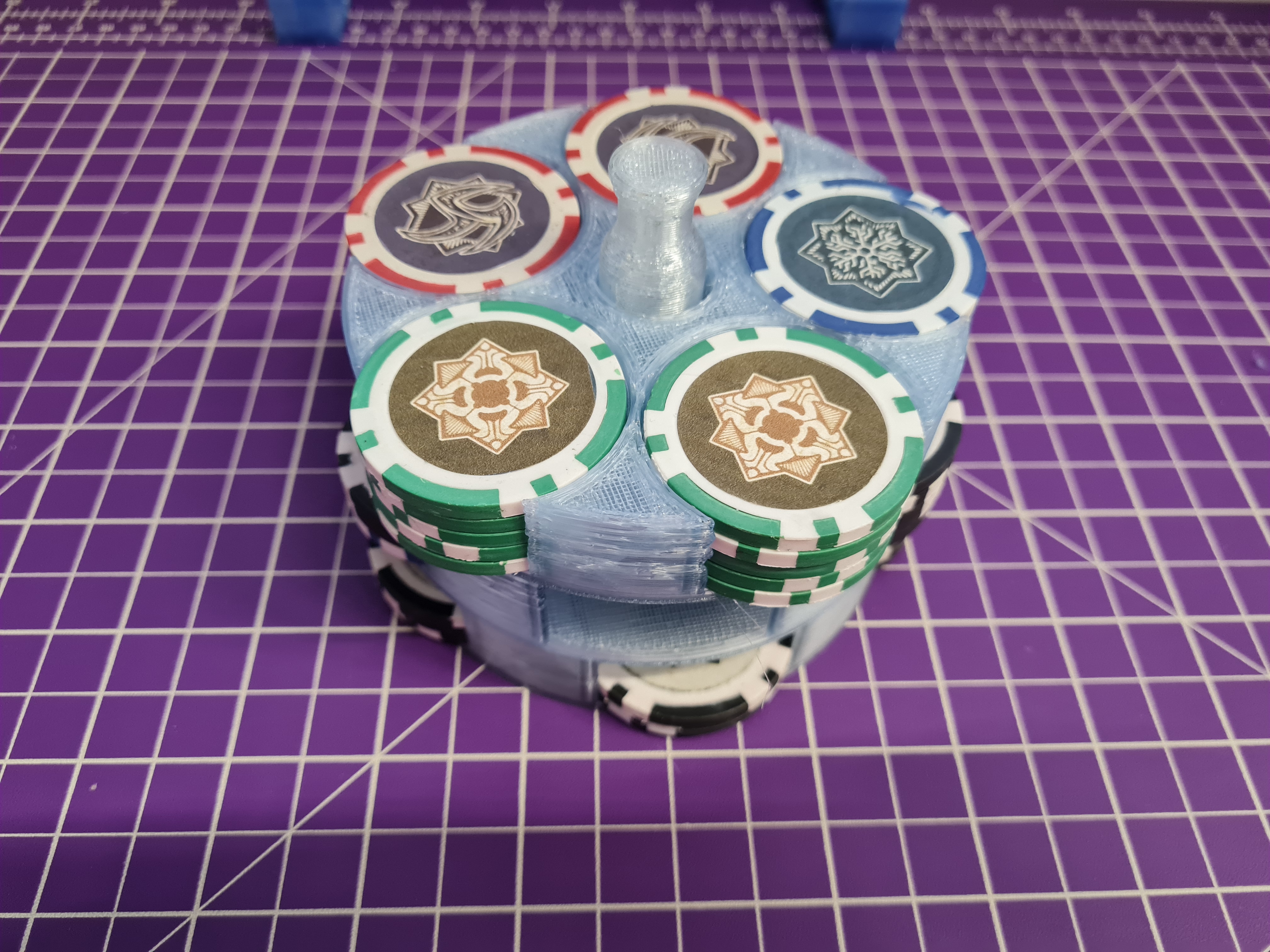 poker chip holder - carousel for Arkahm Horror LCG tokens