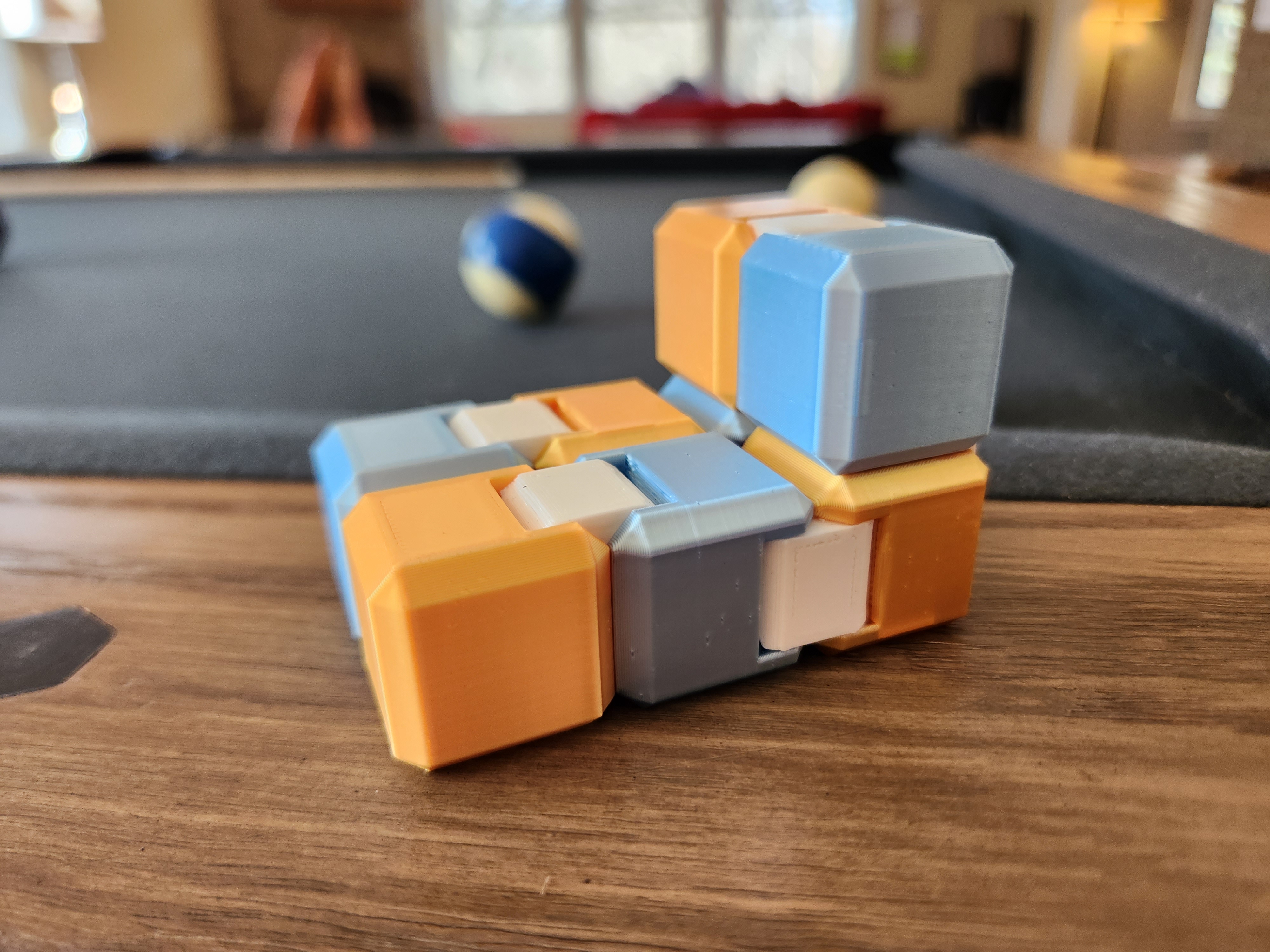 Miniatura 3 do modelo 3D Infinity Fidget Cube (Snap-Together, Rugged & Parameterized)