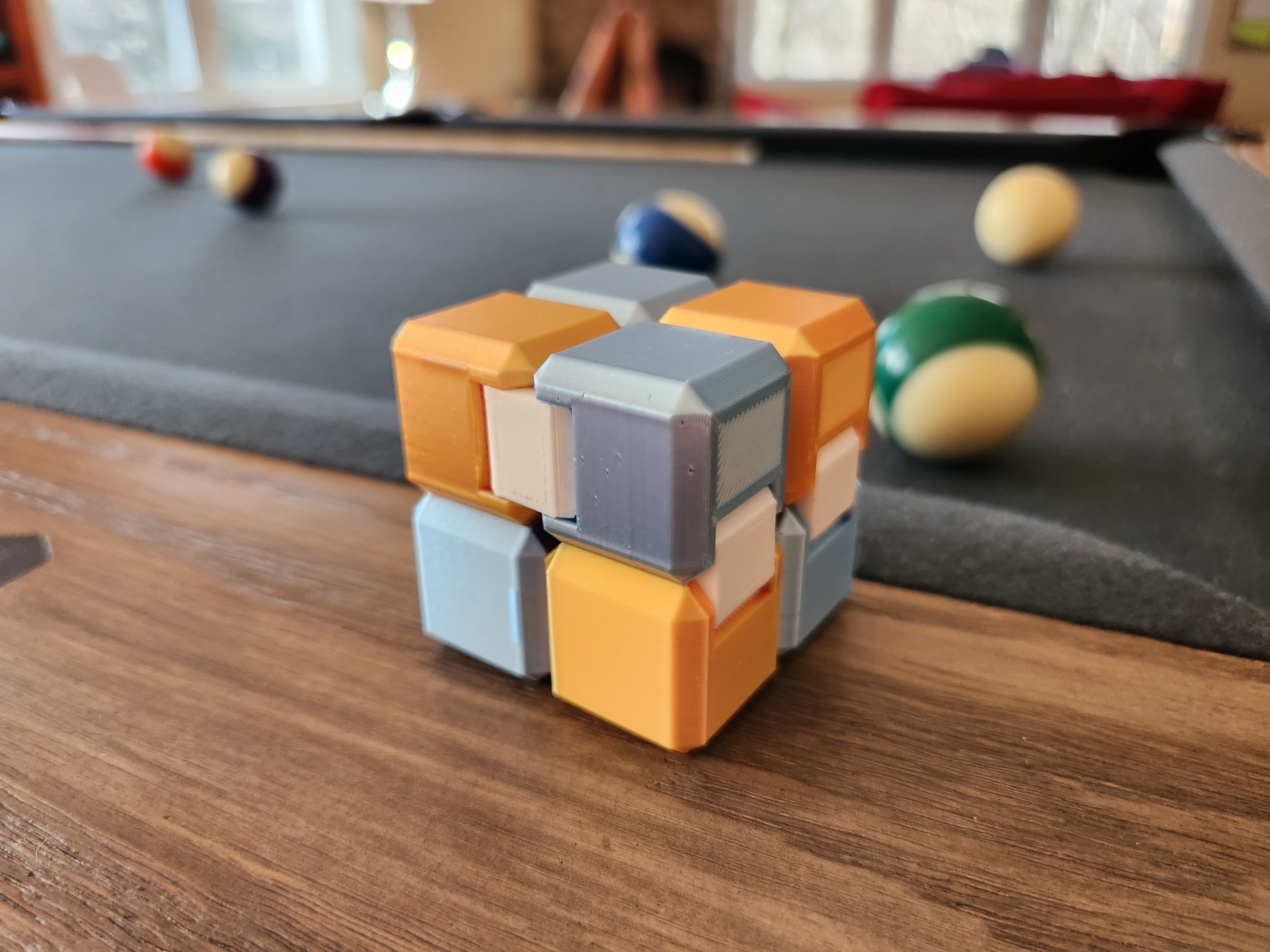 Miniatura 2 do modelo 3D Infinity Fidget Cube (Snap-Together, Rugged & Parameterized)