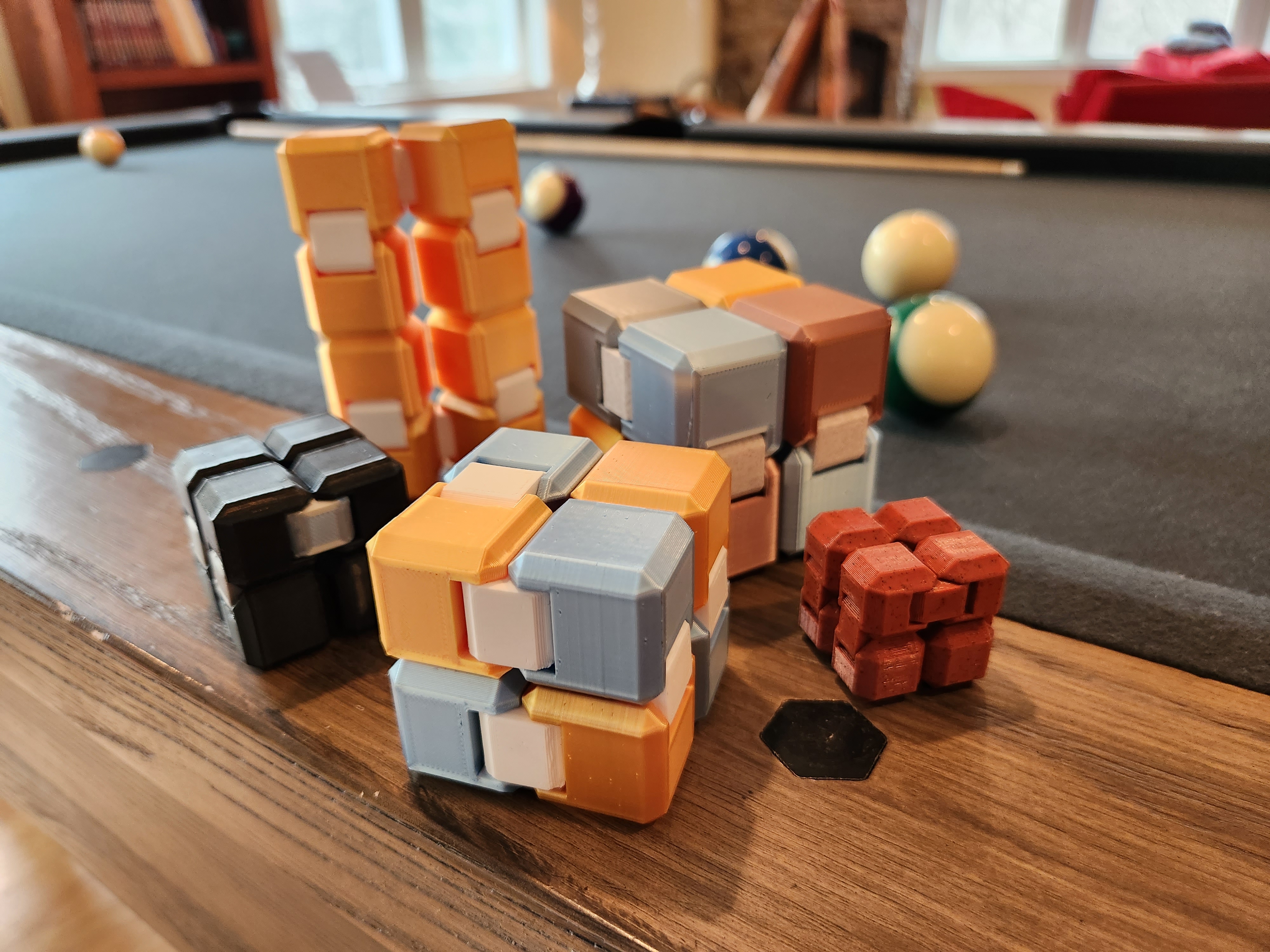 Infinity Fidget Cube (Snap-Together, Rugged & Parameterized)