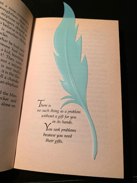 Miniatura 3 do modelo 3D Feather Bookmark