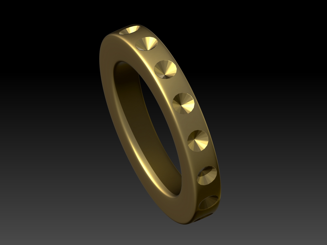 gold ring - US size 8 - 18.14mm