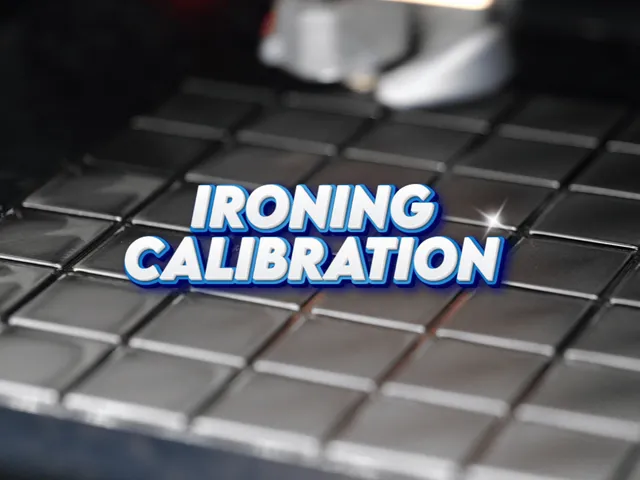 Ironing test for PLA