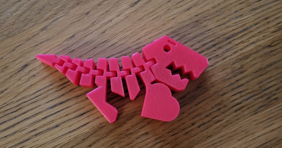 Valentine trex by Vaclav_S.printers Download free STL model