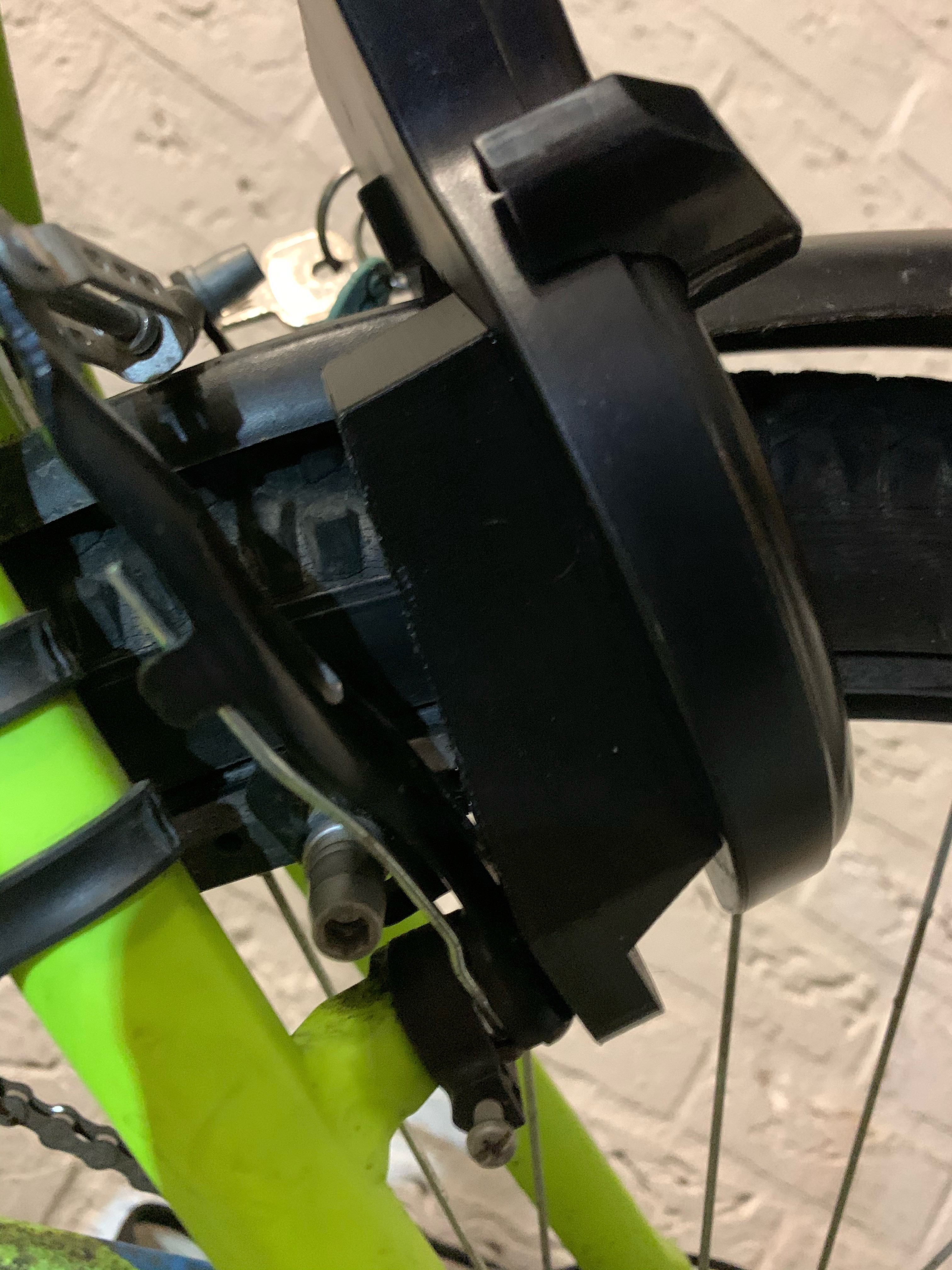 Bike lock bracket