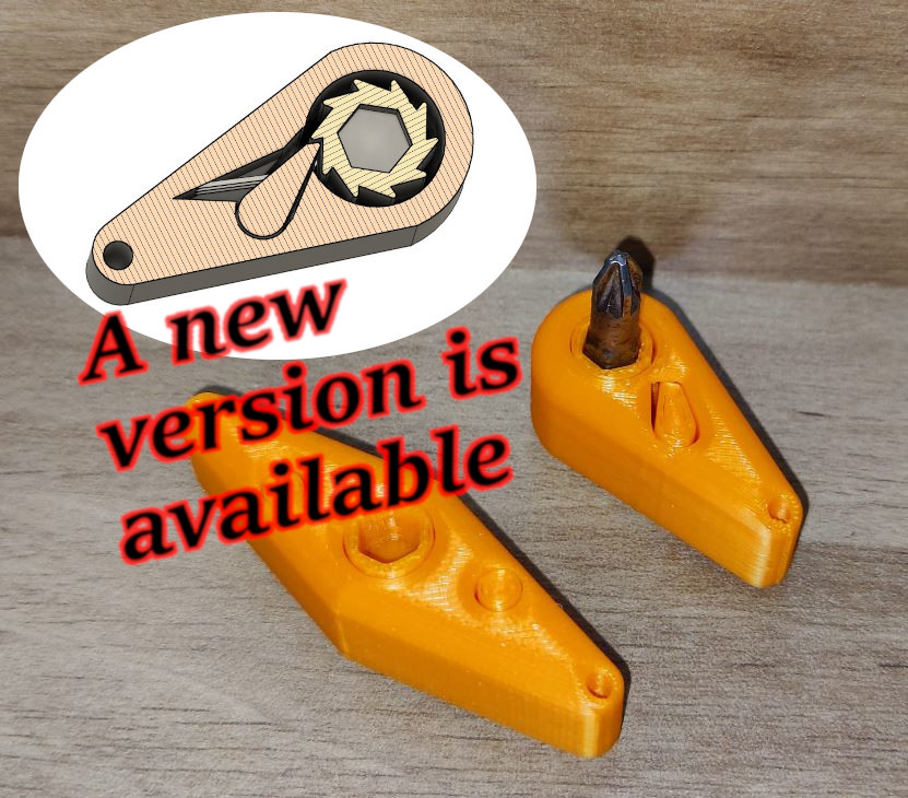 Ratchet screwdriver (Print in place)