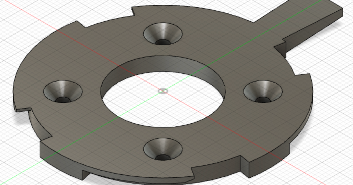 3D printed UVC-G4-Dome mounting plate by Emad | Download free STL model ...