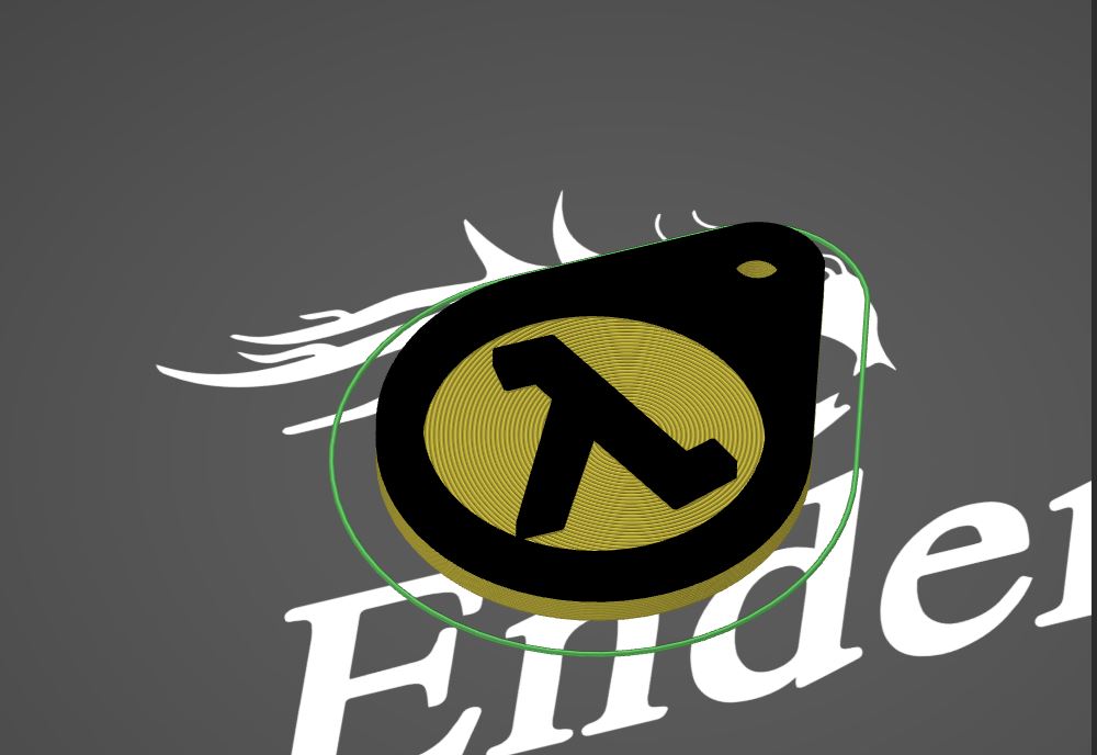 HalfLife keychain (klíčenka) by Printer2.0 Download free STL model