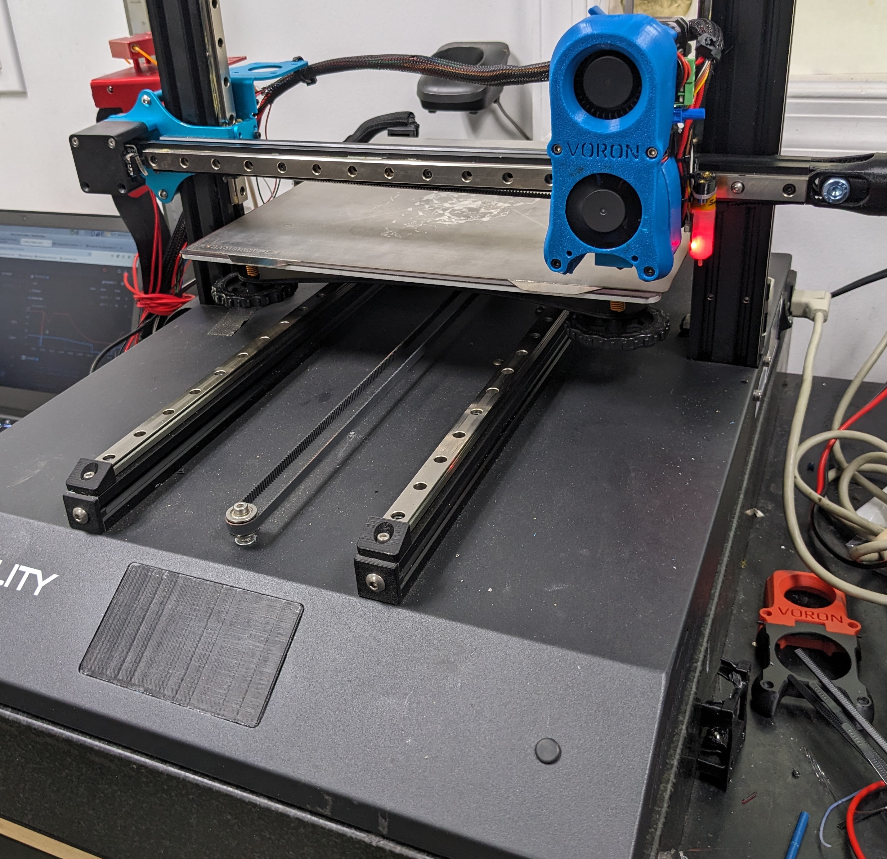 Flush mount Afterburner to Creality Ender 3 or CR10 adapter plate BLV MGN12H and MGN12C compatible