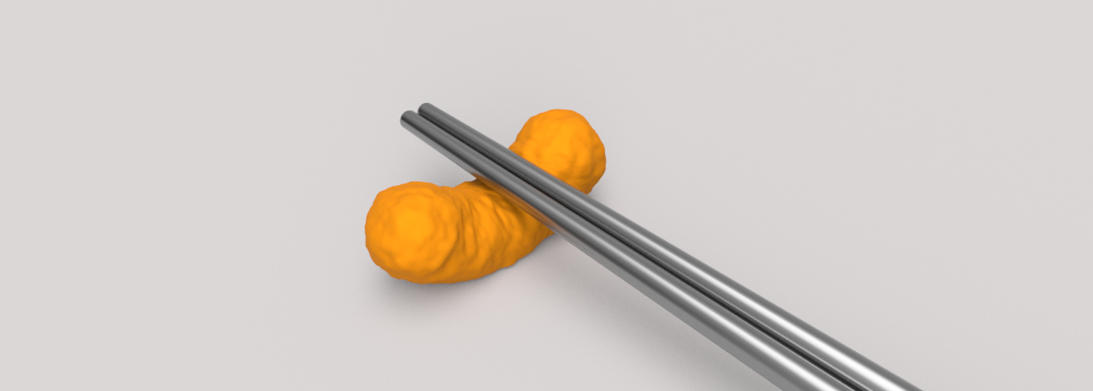 Cheesy Puff Chopstick Holder
