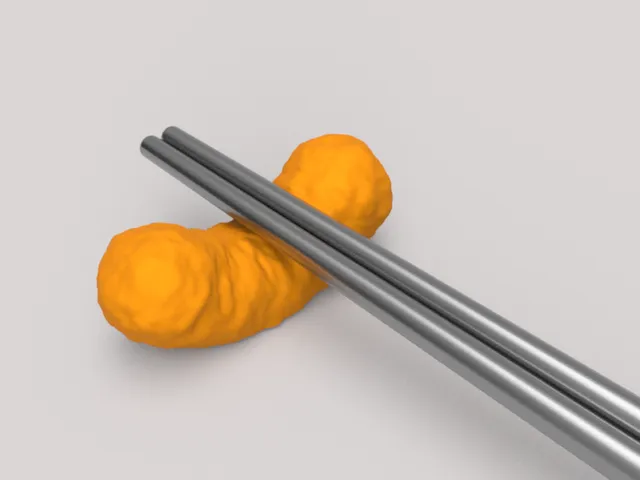 Cheesy Puff Chopstick Holder