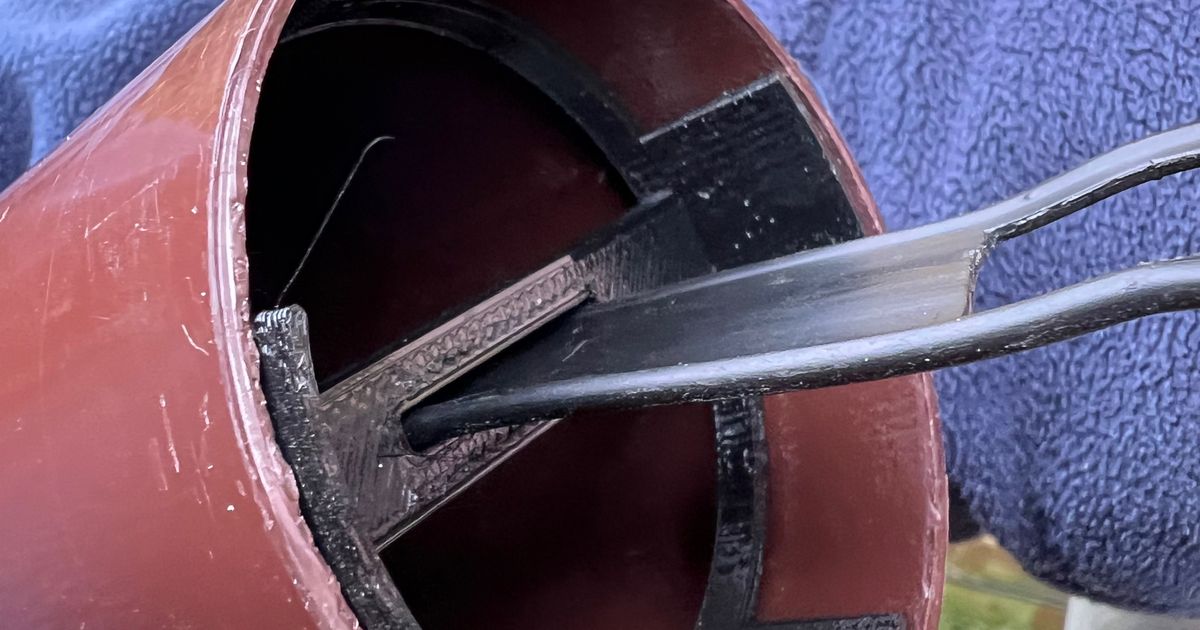 Ladder Line Spacer for 63mm diameter Drain Pipe by Wilts01 Download