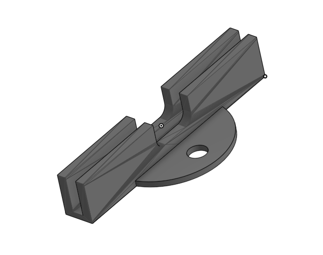 mounting clip for hex wall by 3DMonkey