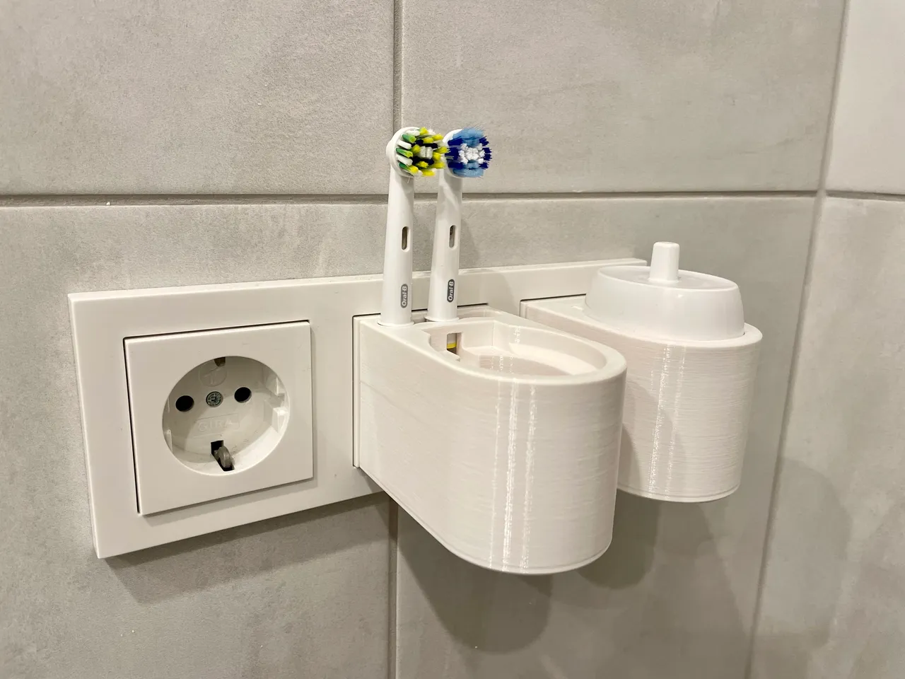 Electric Oral-B Tooth Brush Wall/Outlet Holder/Mount