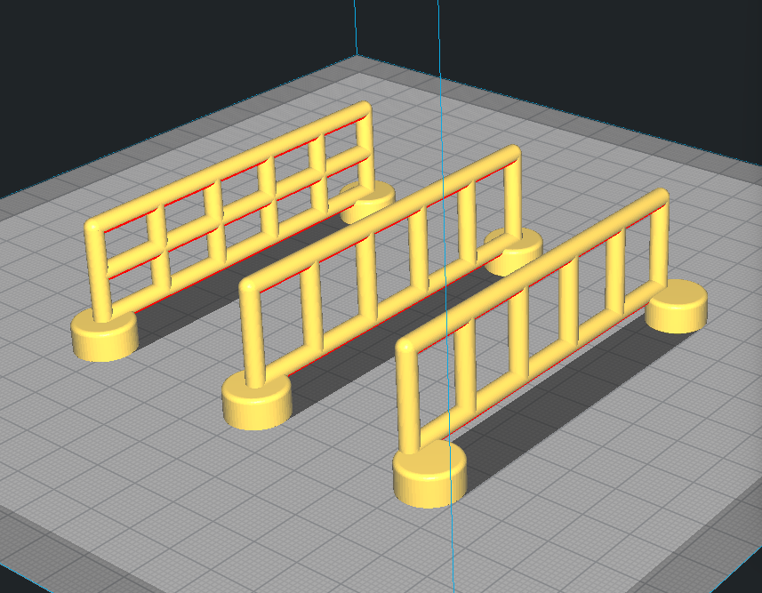 Duplo brick railing/fence generator tool