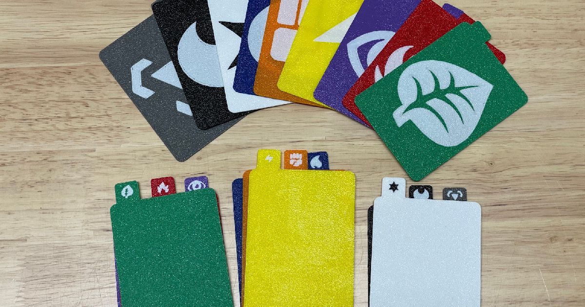 Pokemon TCG Dividers By Davidconger Download Free STL Model Pokemon TCG Dividers By Davidconger Download Free STL Model