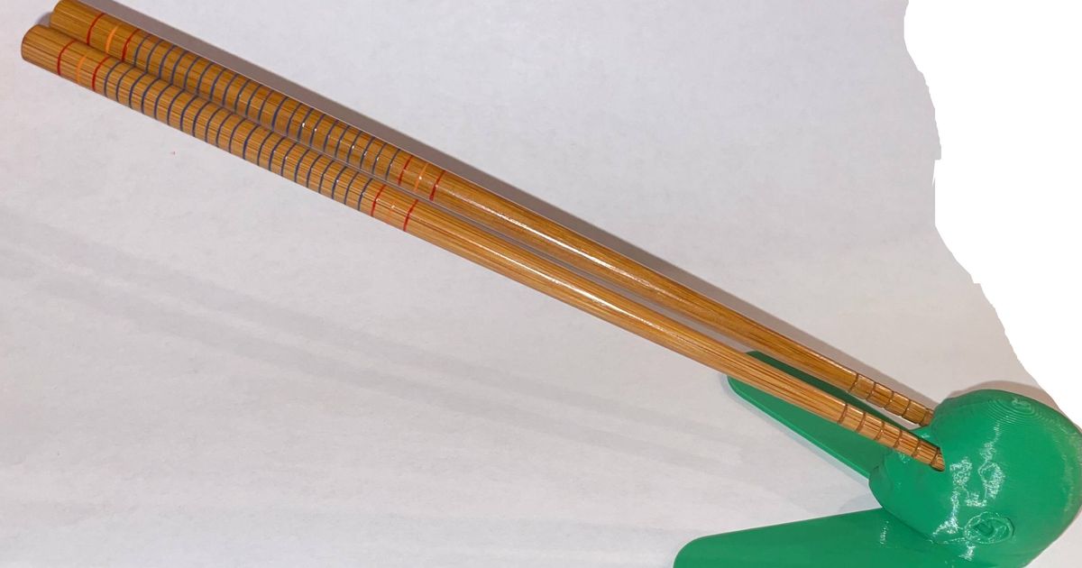 The Rock Chopsticks Holder by Double Human Download free STL model