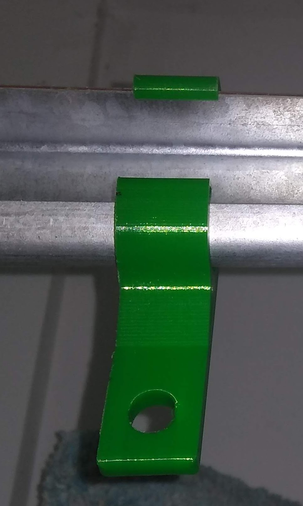 Snap on Garage Door Rail Hanger by DDS3D Printing & Design Download