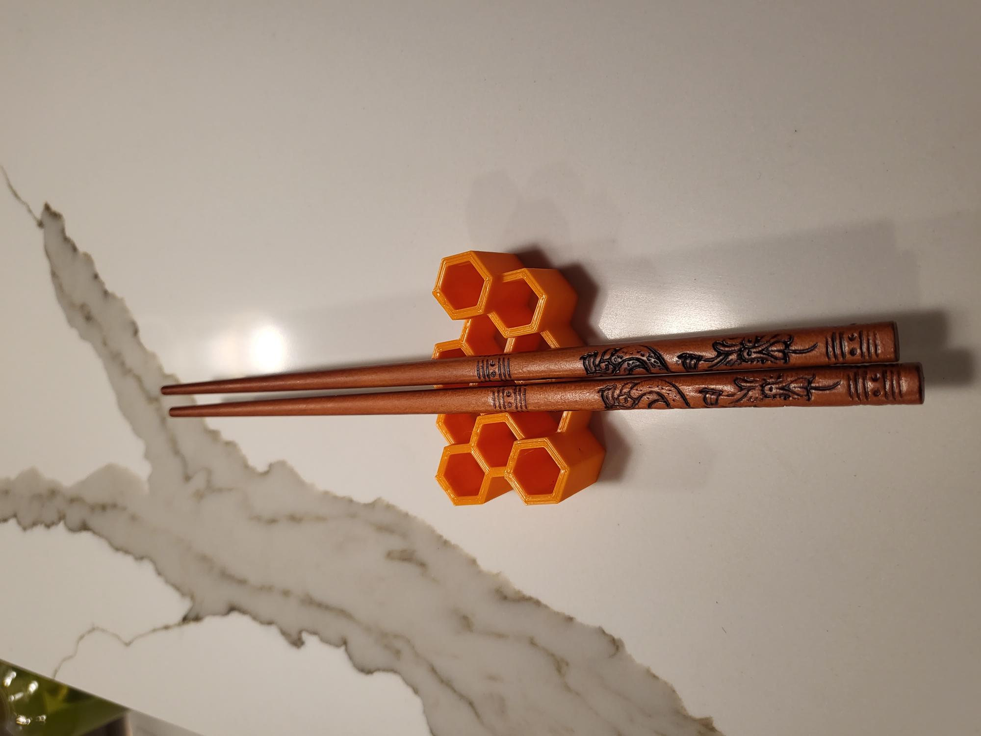Miniatura 2 do modelo 3D Chopstick Holder-HexStack