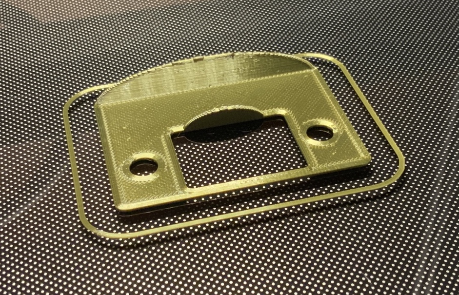 door latch strike plate by zzzy Download free STL model
