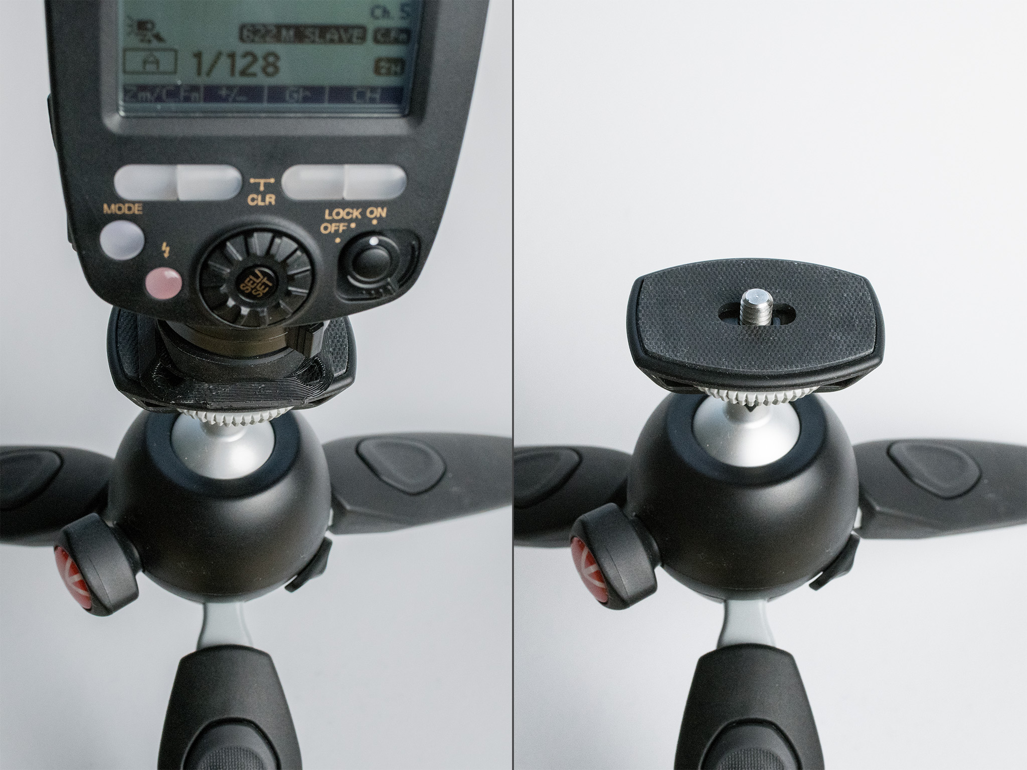 External Flash Tripod Mount by Skewed Perception Download free STL