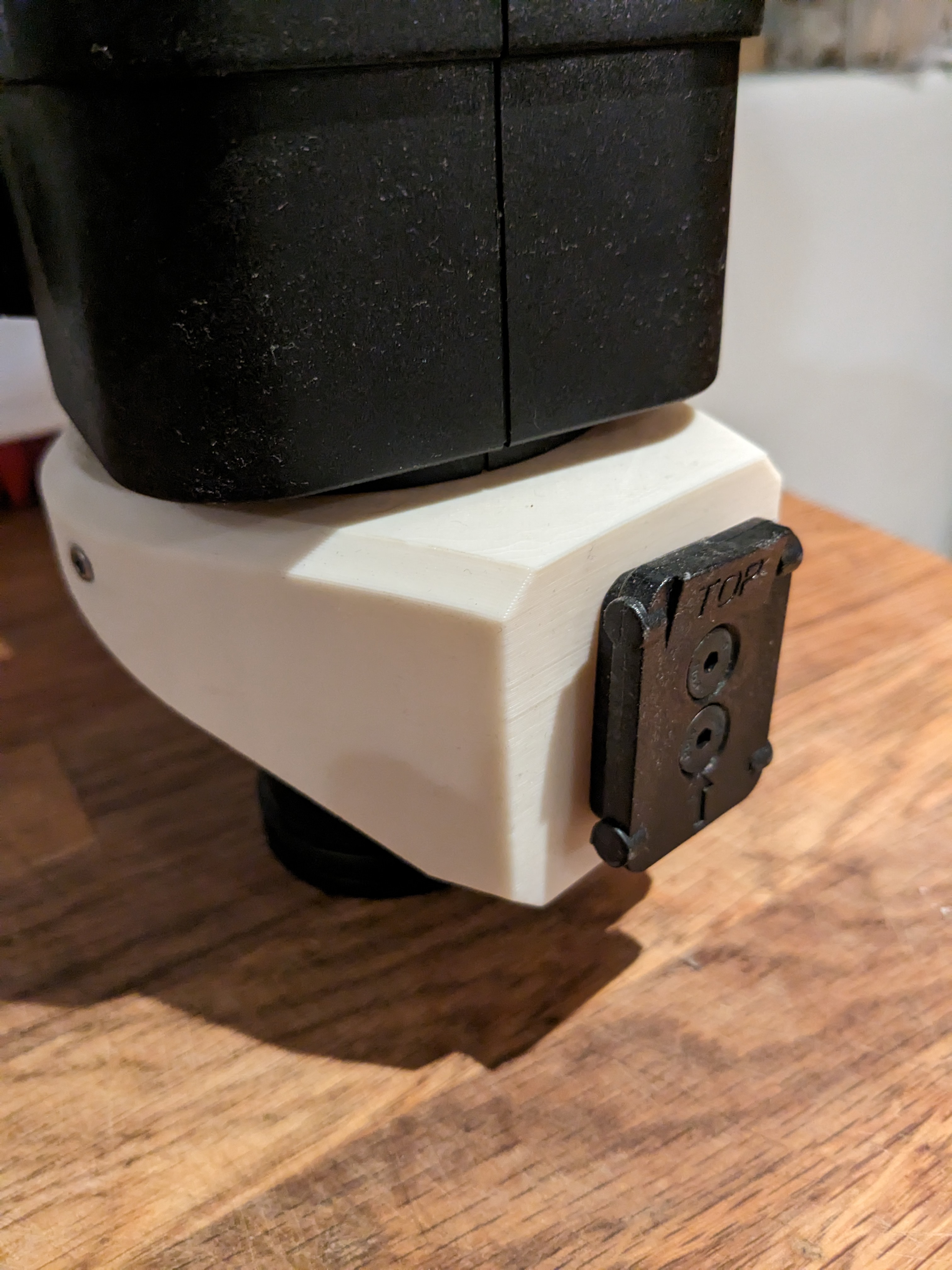 Microscope mount for Monoprice Monitor arm