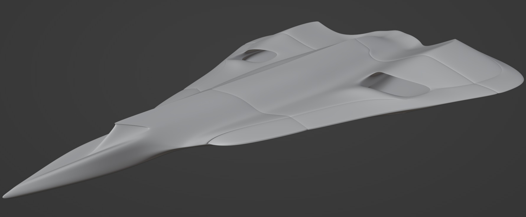 Stealth Glider Concept by CgManuil | Download free STL model ...