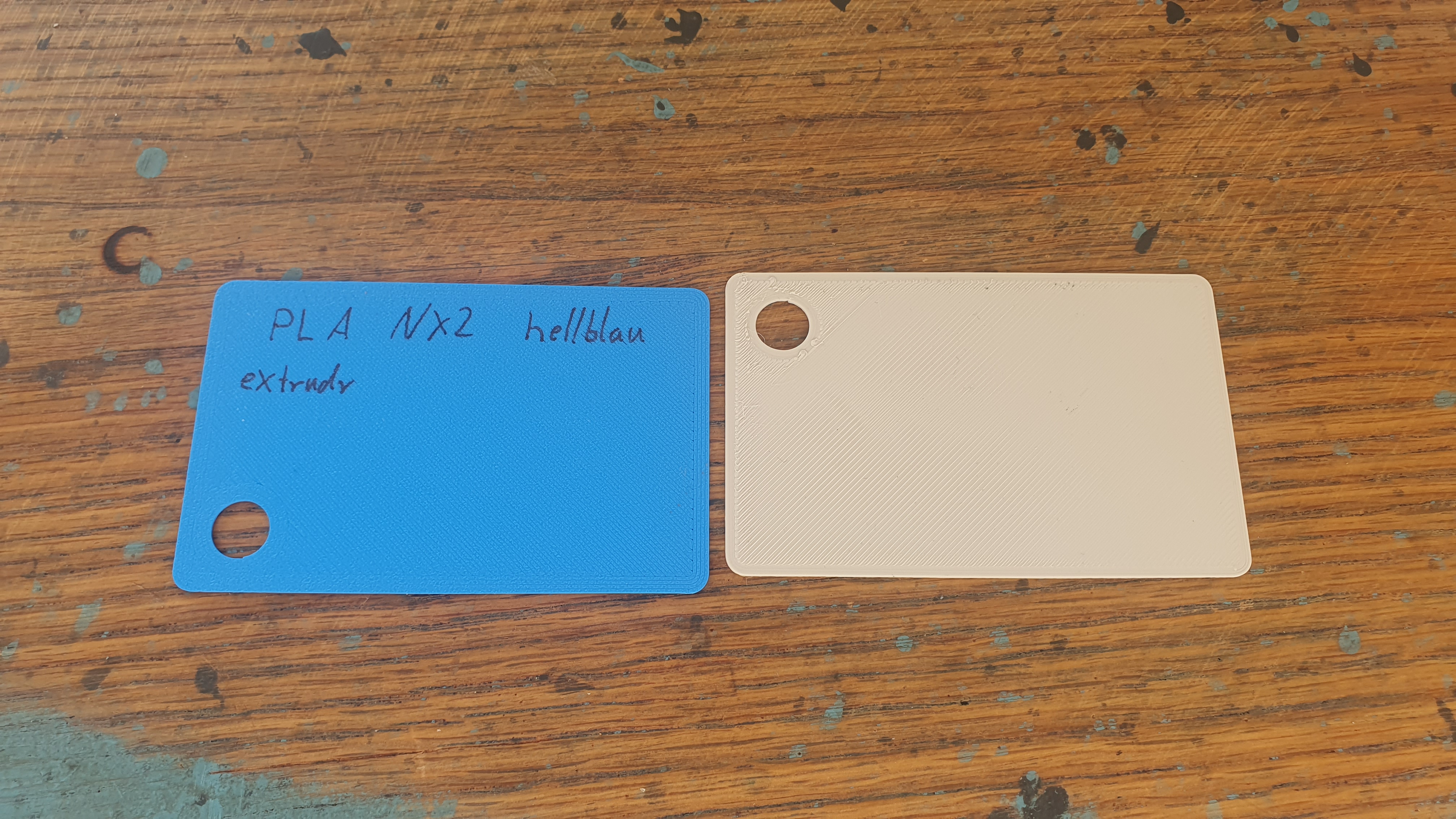 Credit card / sample card