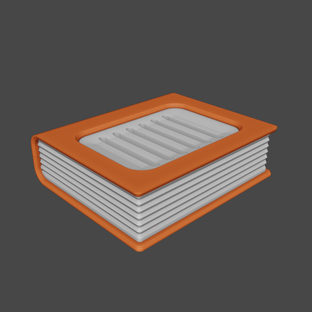 Book-Shaped Soap Dish 3D model