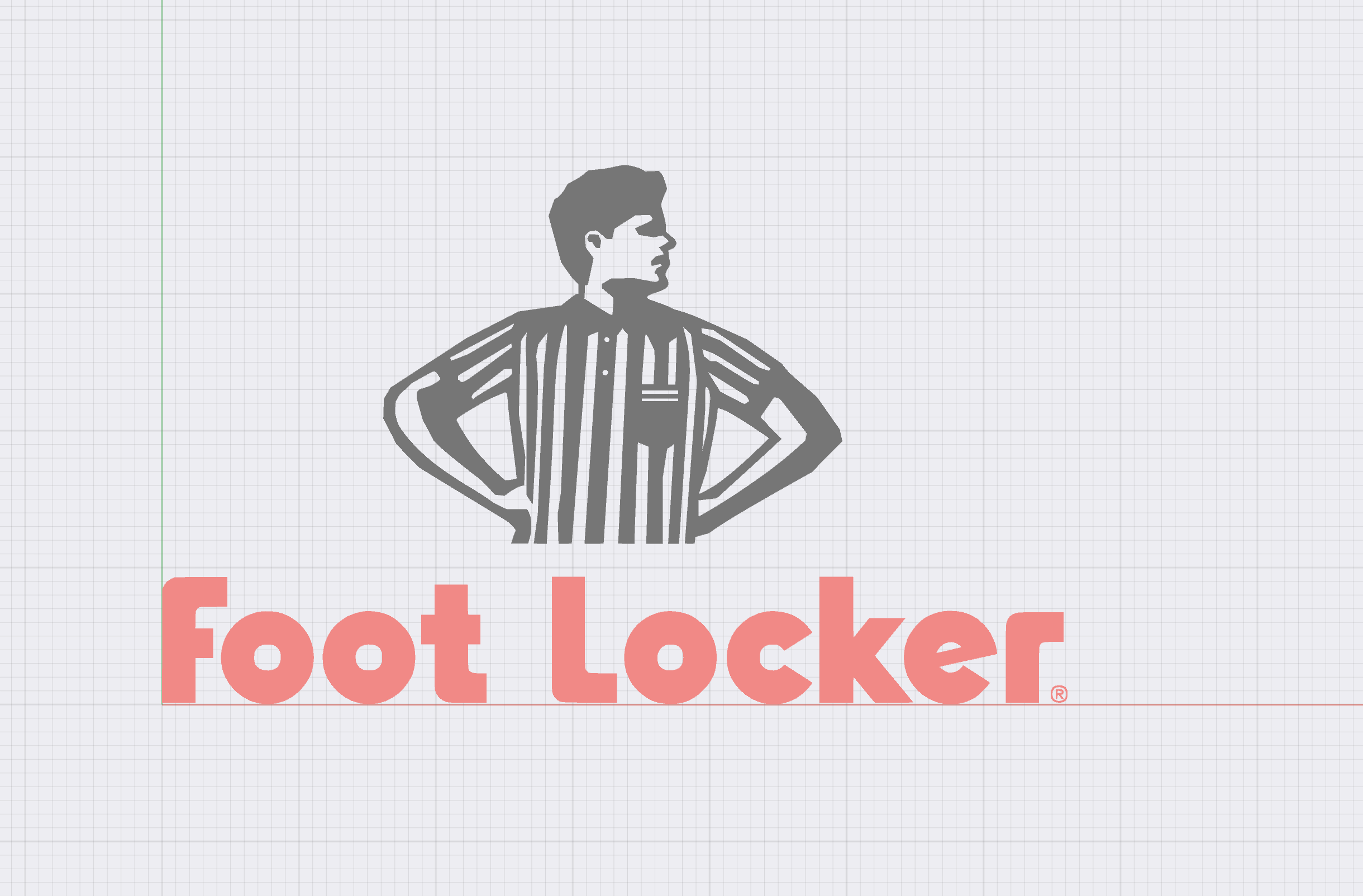 Miniatura 2 do modelo 3D Foot Locker Logo