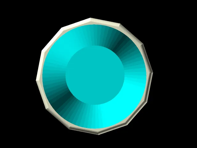 Cache Pot Polygonal, Elliptical Side, Parametric