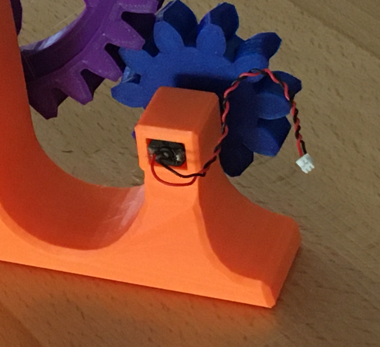 N20 DC Gearmotor (Geared Motor) holder for clockwork mechanism. To be