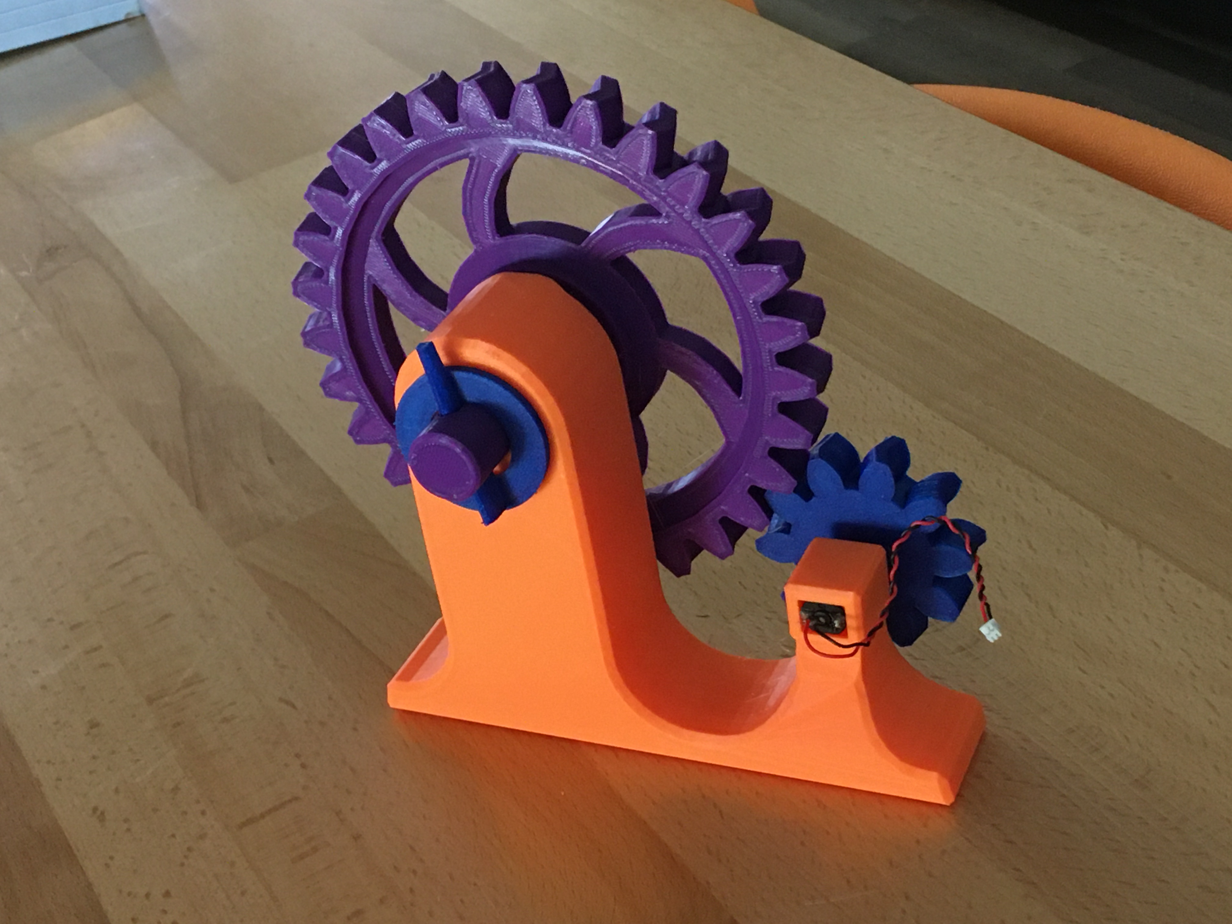 A large clockwork toy which uses pins like ancient greek machines! Can