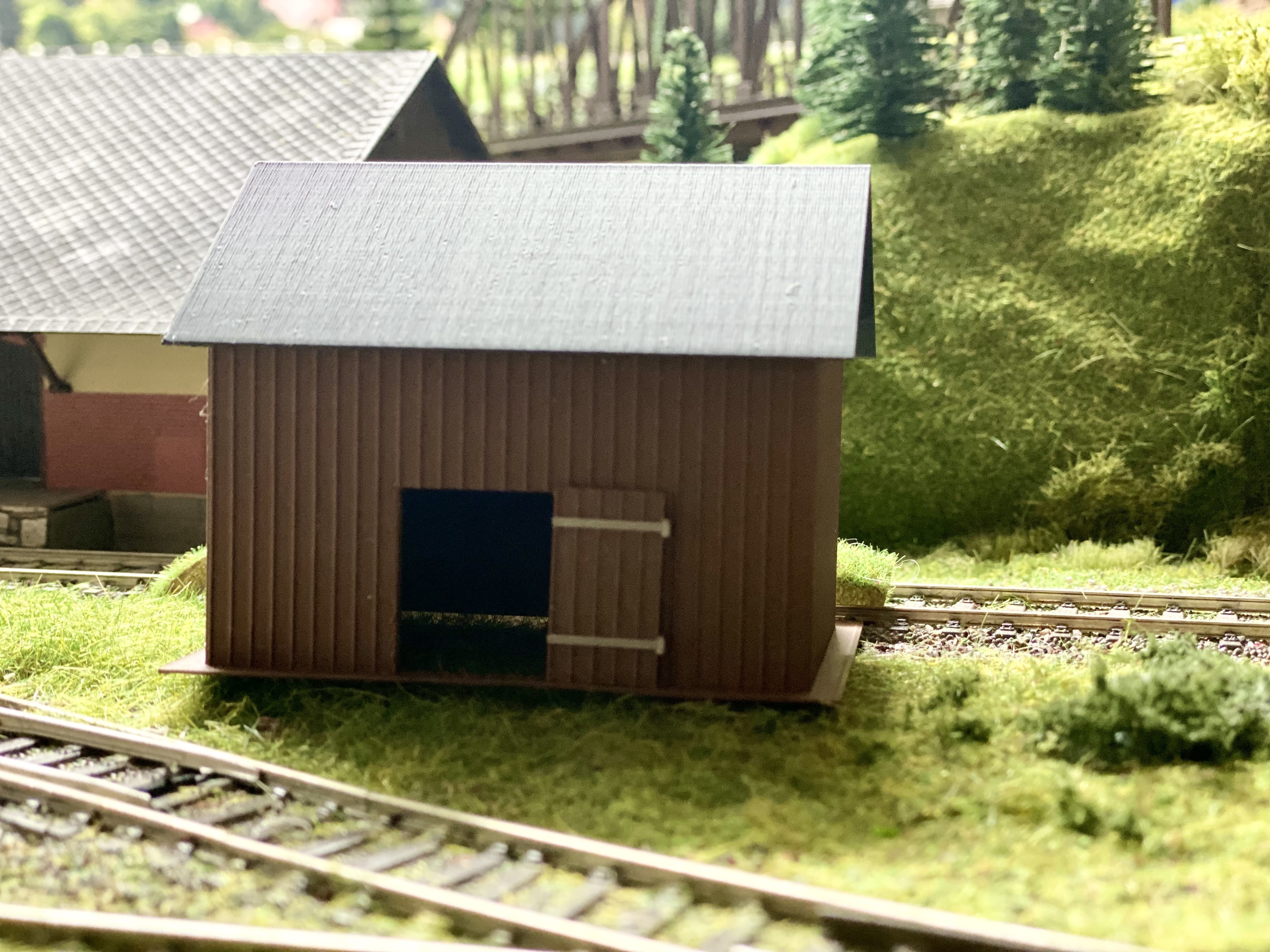 Simple Woodshed in H0 (1:87)