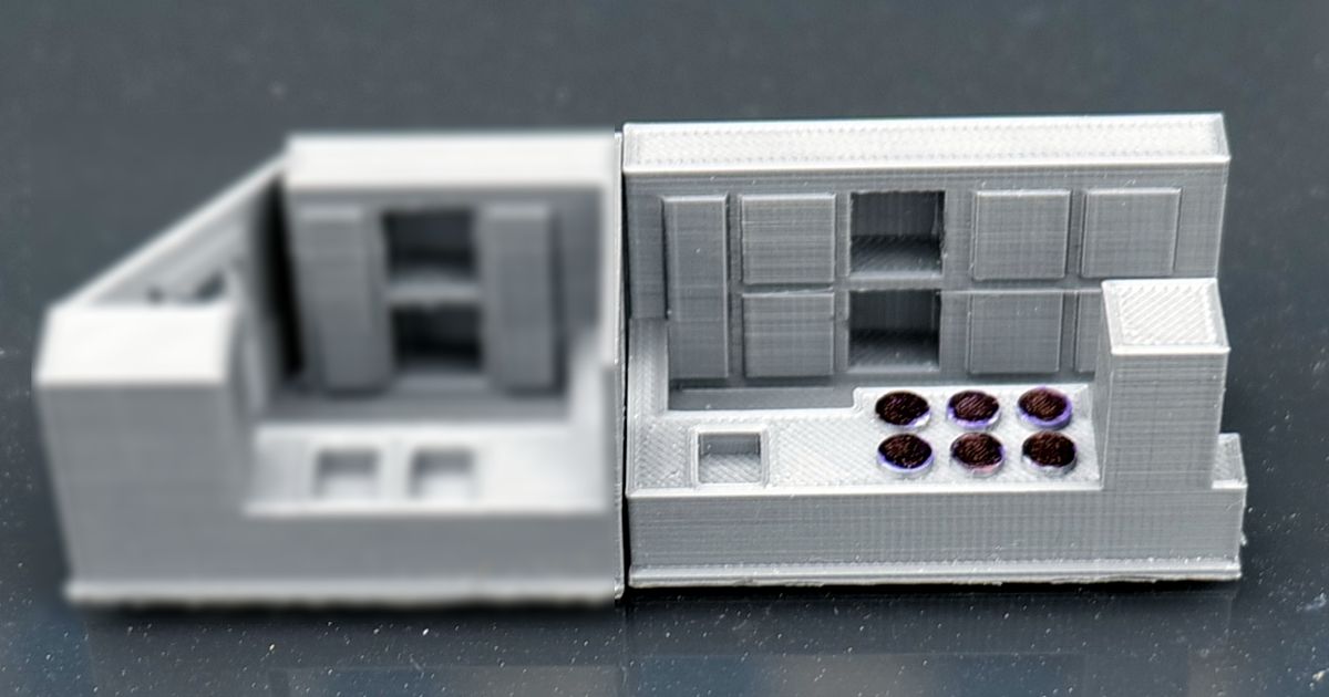 Dettaglio Interno Treno 1:87 Arredamento Interno Carrozza Ristorante Märklin H0 4024 - Stampa 3D Multicolore, Scala 1:87, Prodotto In Germania Arredamento Carrozza Ristorante Märklin - Foto 4