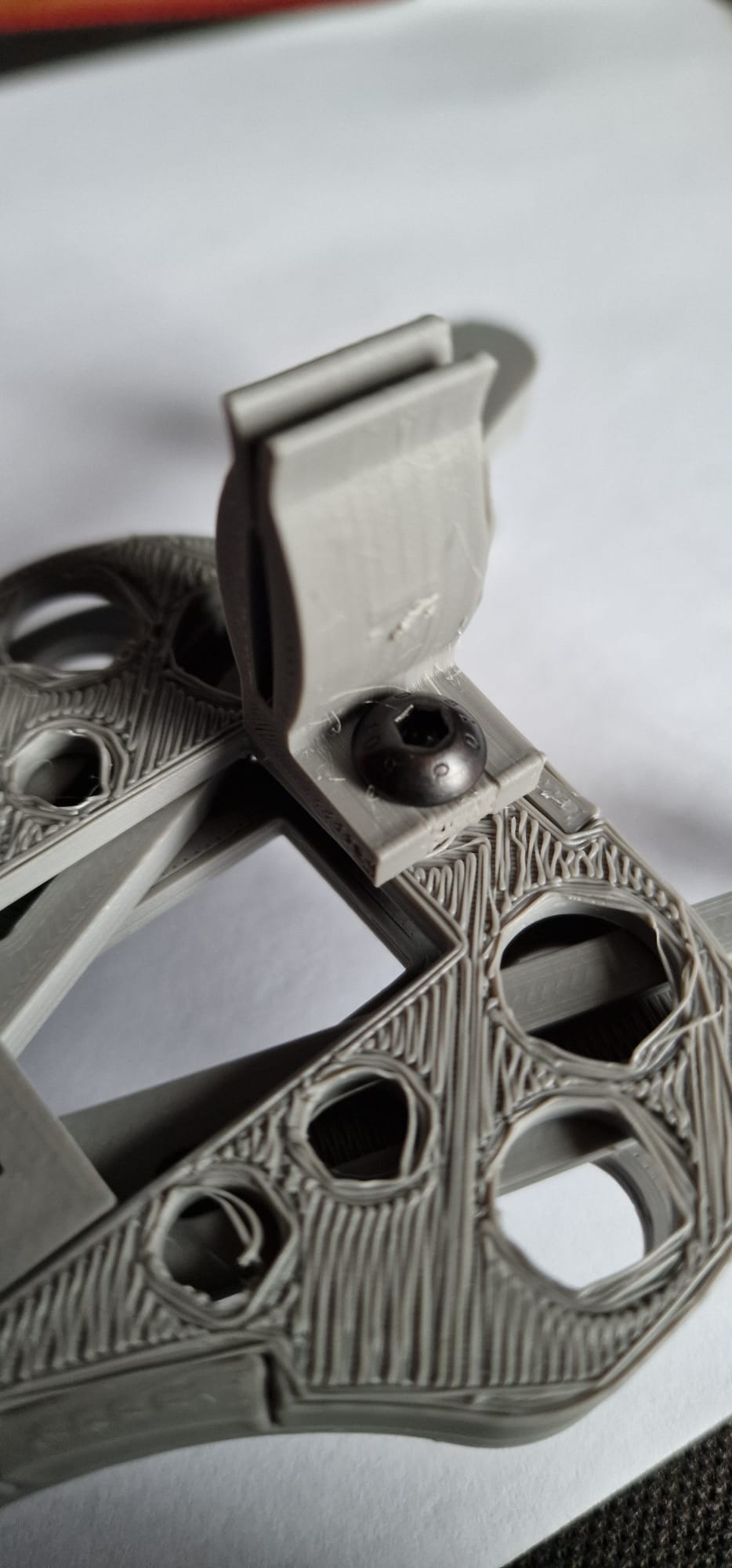 Gravity Phone Holder, Back Plate and Clip, M5 bolt fix 3D model thumbnail