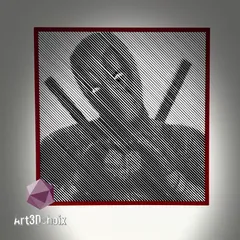 Deadpool optical illusion By Art3Dchoix