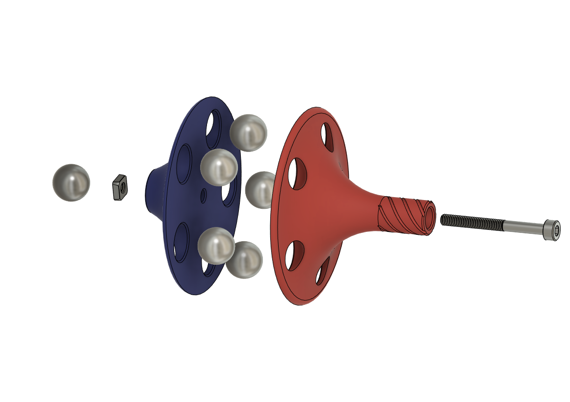 Ball Bearing Spinning Top V1 by wuerfel | Download free STL model ...