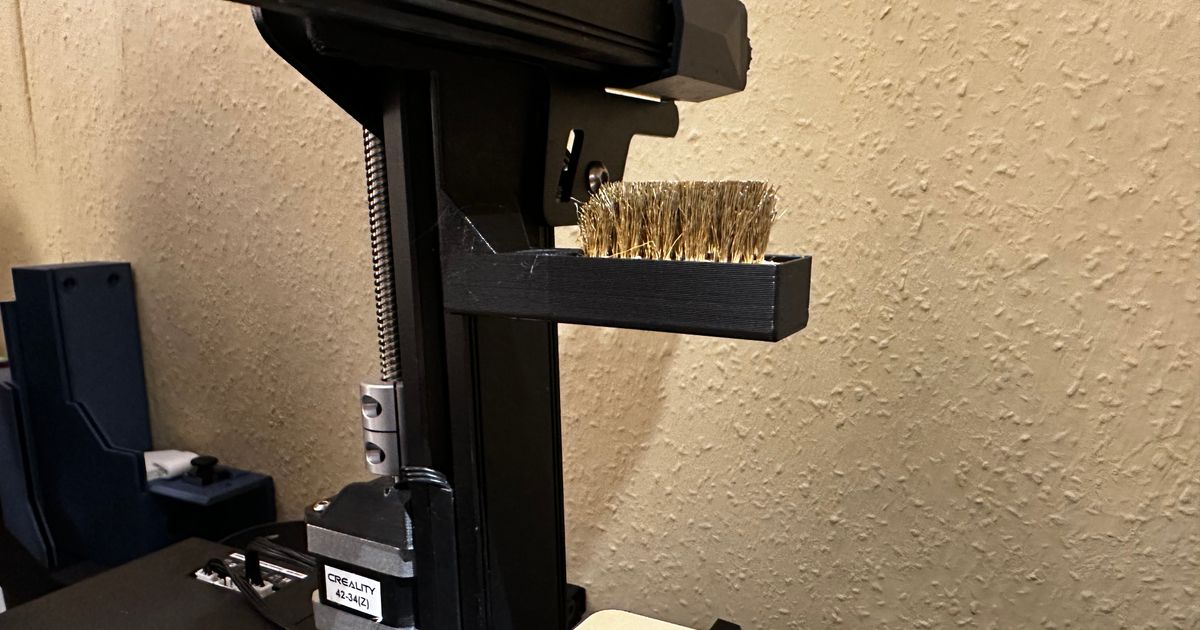 Nozzle Wiper Holder X Axis Ender 3 S1 by Tim Lindaner Download