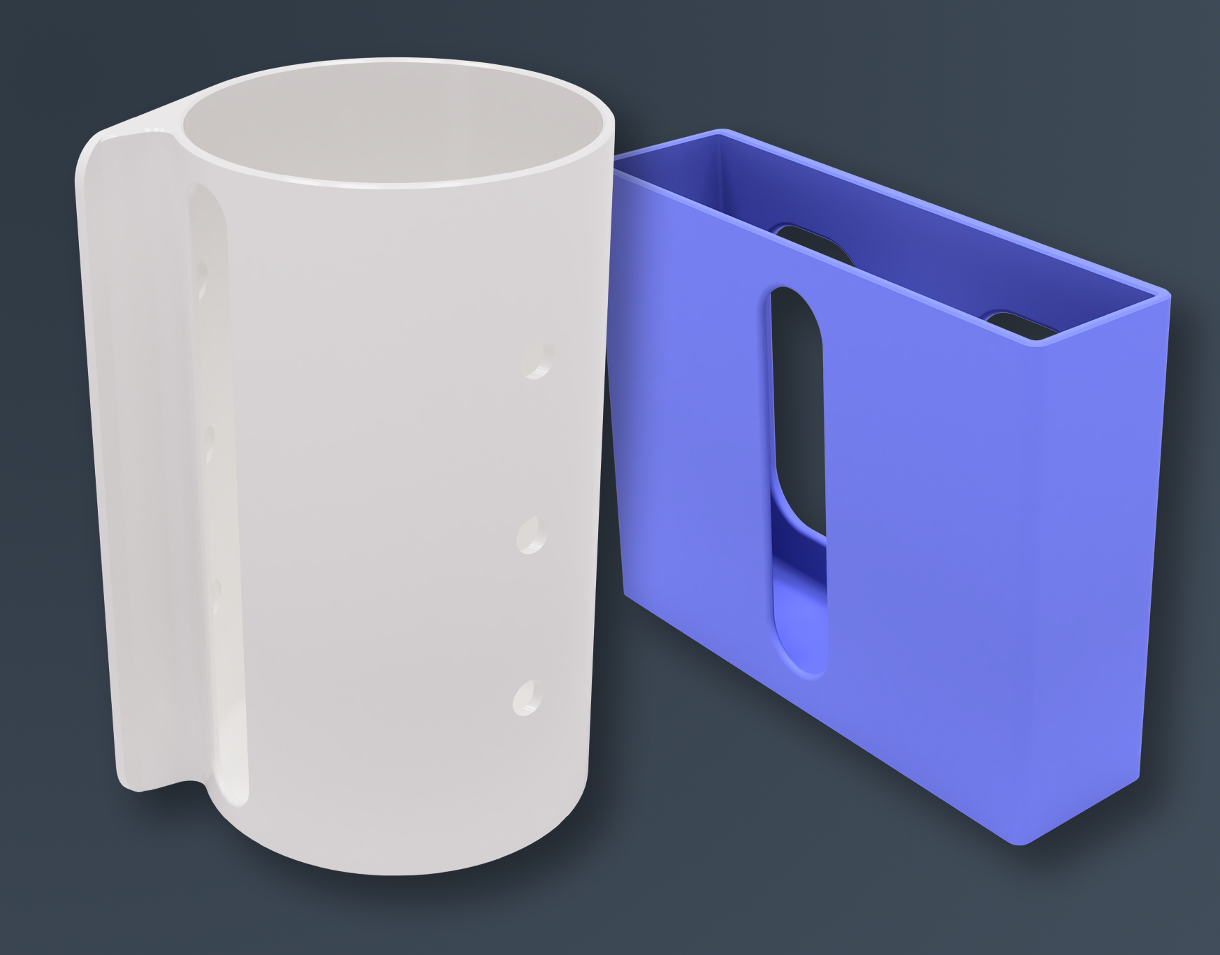 Recycle and Trash Bag Dispenser