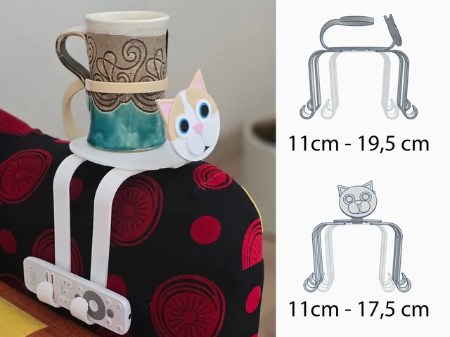Cat Armrest Table for Sofa or Lap