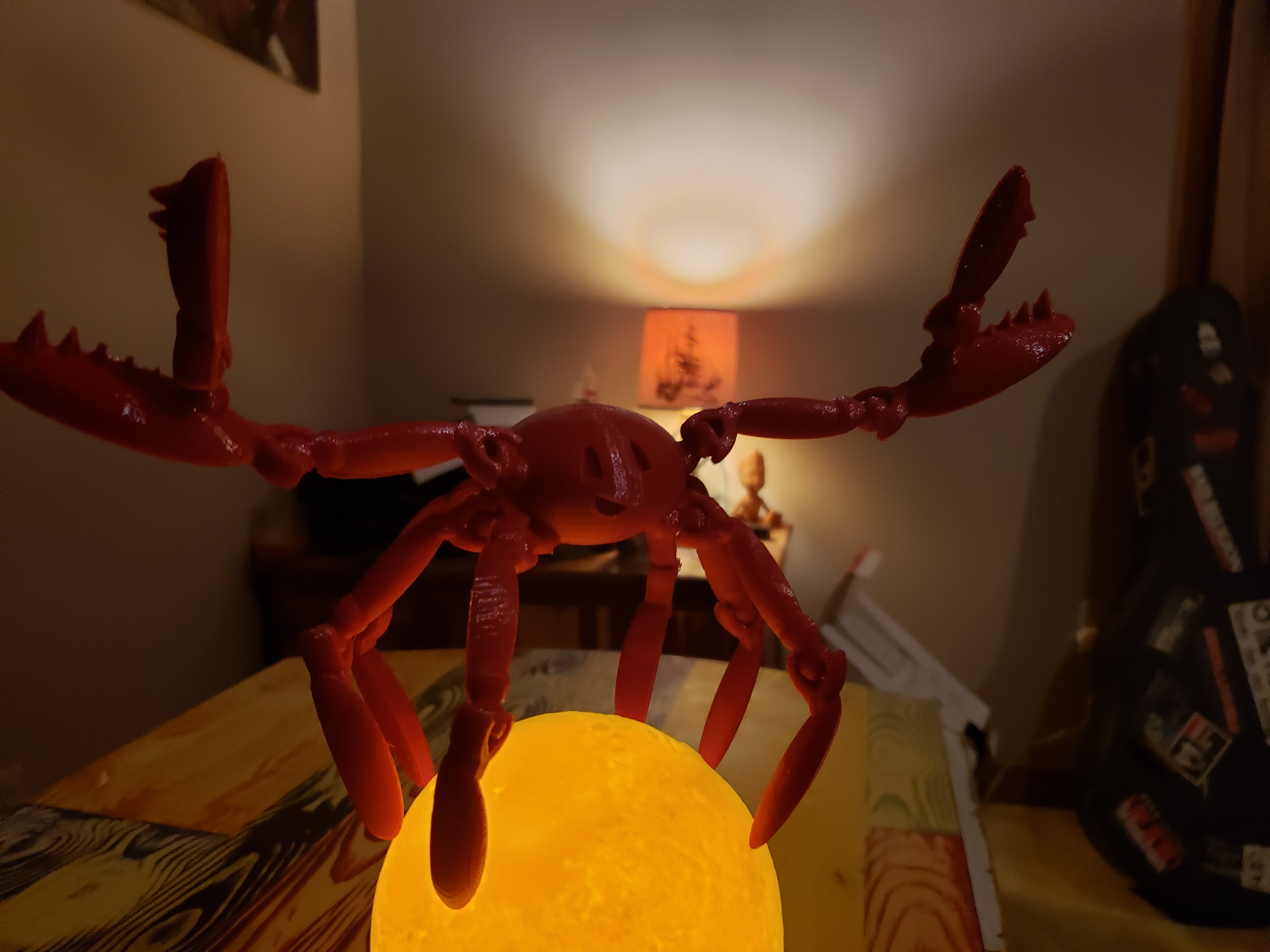 Happy Posable Crab Tinkercad tinkerplay compatible
